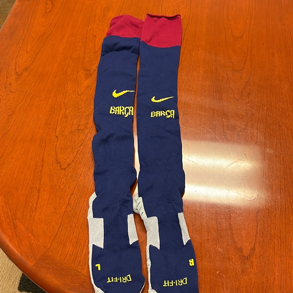Nike Barcelona soccer socks